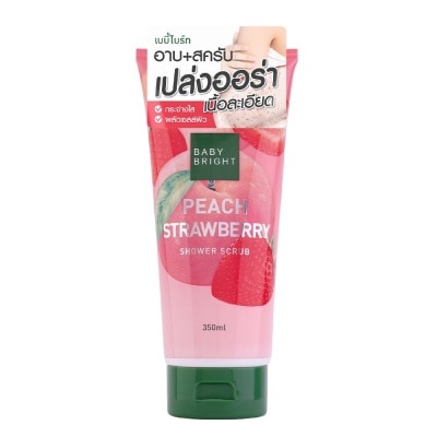 BABY BRIGHT Muối Tẩy Da Chết Baby Bright Peach Strawberry Shower Scrub 350ml