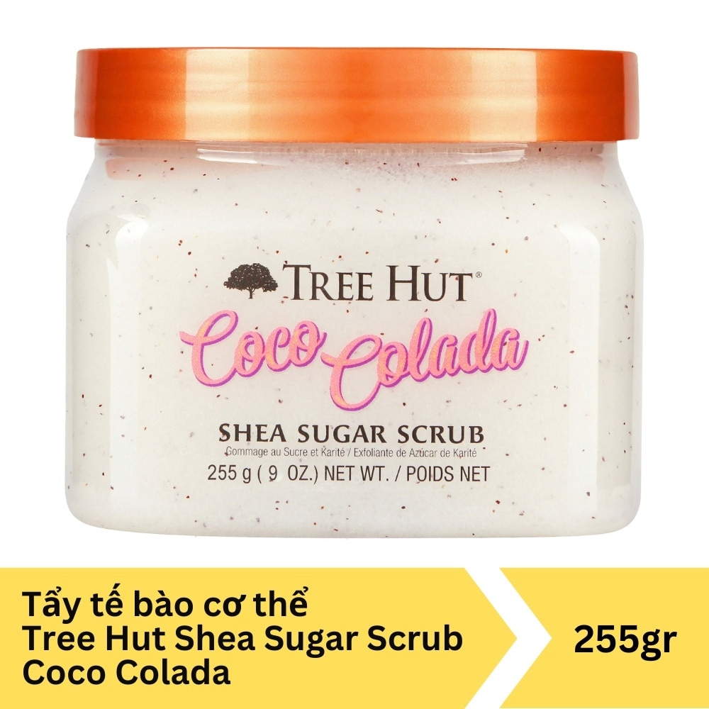 Tẩy Tế Bào Chết Cơ Thể Tree Hut Coco Colada Shea Sugar Scrub Sáng & Mềm Mịn Da 255g