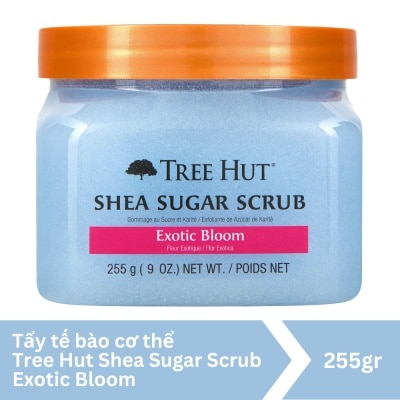 TREE HUT Tẩy Tế Bào Chết Cơ Thể Tree Hut Shea Sugar Scrub Exotic Bloom Giảm Căng Thẳng 255g