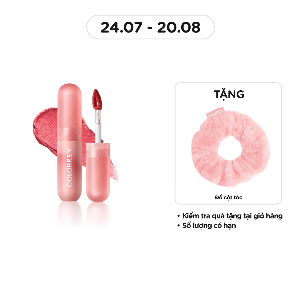 COLORKEY Son Kem Colorkey Mousse Lip Mud Matte 2g .#R107