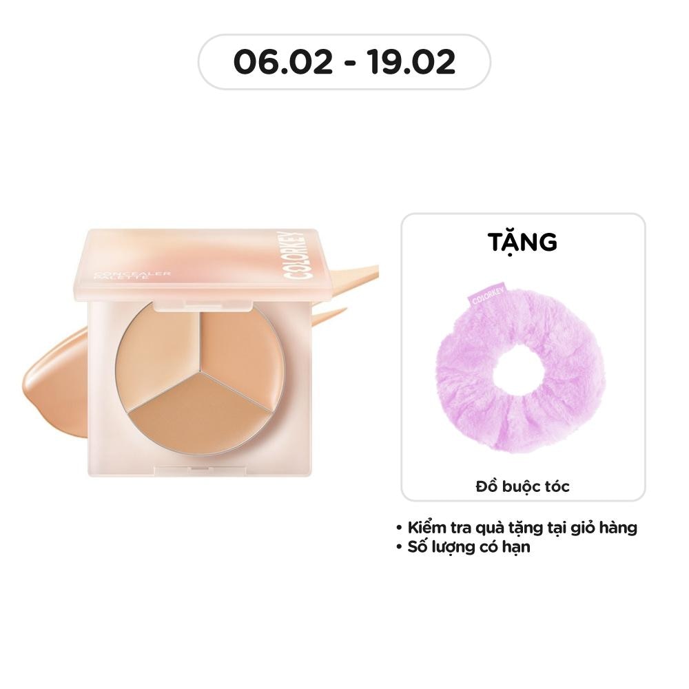 Kem Che Khuyết Điểm 3 Màu Colorkey Targeting Three-colour Concealer Palette 3.9g