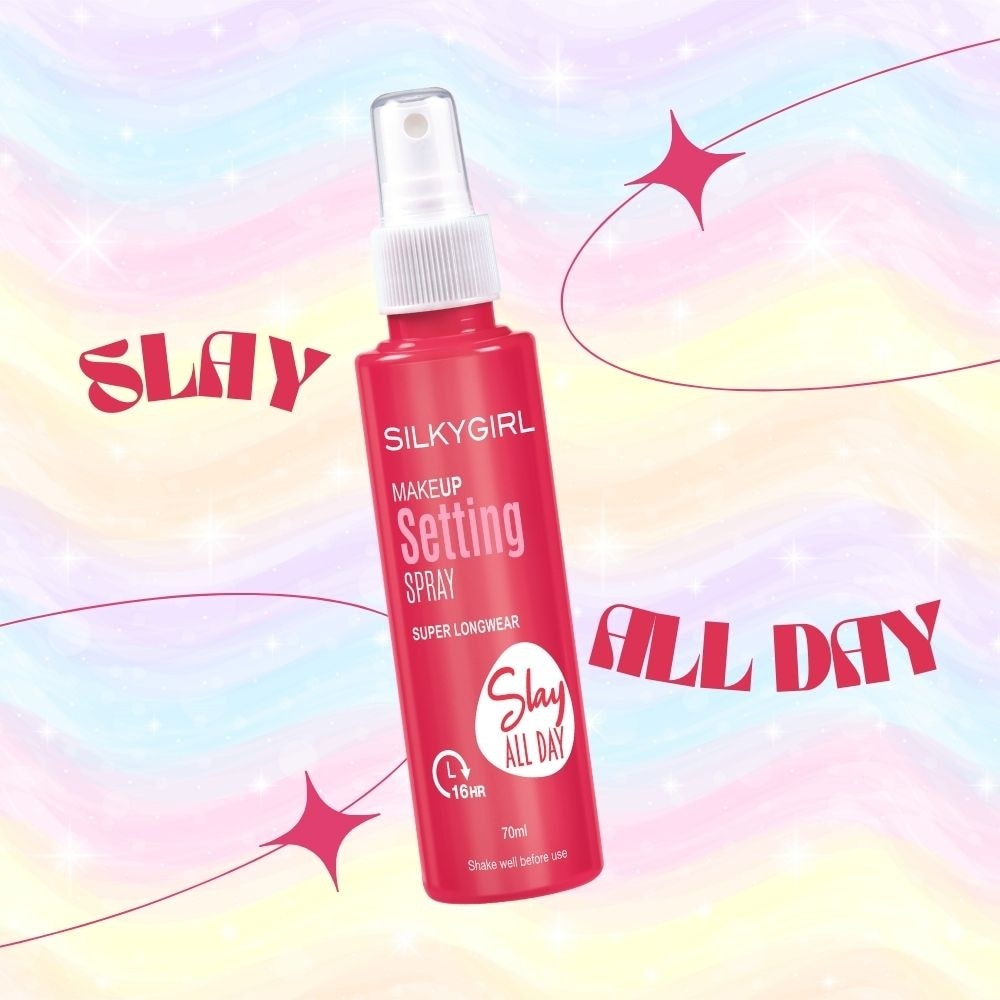 Xịt Giữ Lớp Trang Điểm Lâu Trôi Silkygirl Slay All Day Makeup Setting Spray - Slay 70ml