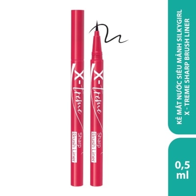 SILKYGIRL Kẻ Mắt Nước Silkygirl-X-Treme Sharp Brush Liner 0,5ml .#01 Extreme Black