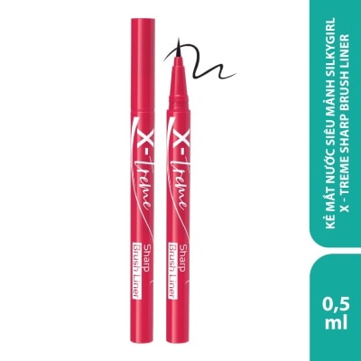 SILKYGIRL X-Treme Sharp Brush Liner 0,5ml .#01 Extreme Black