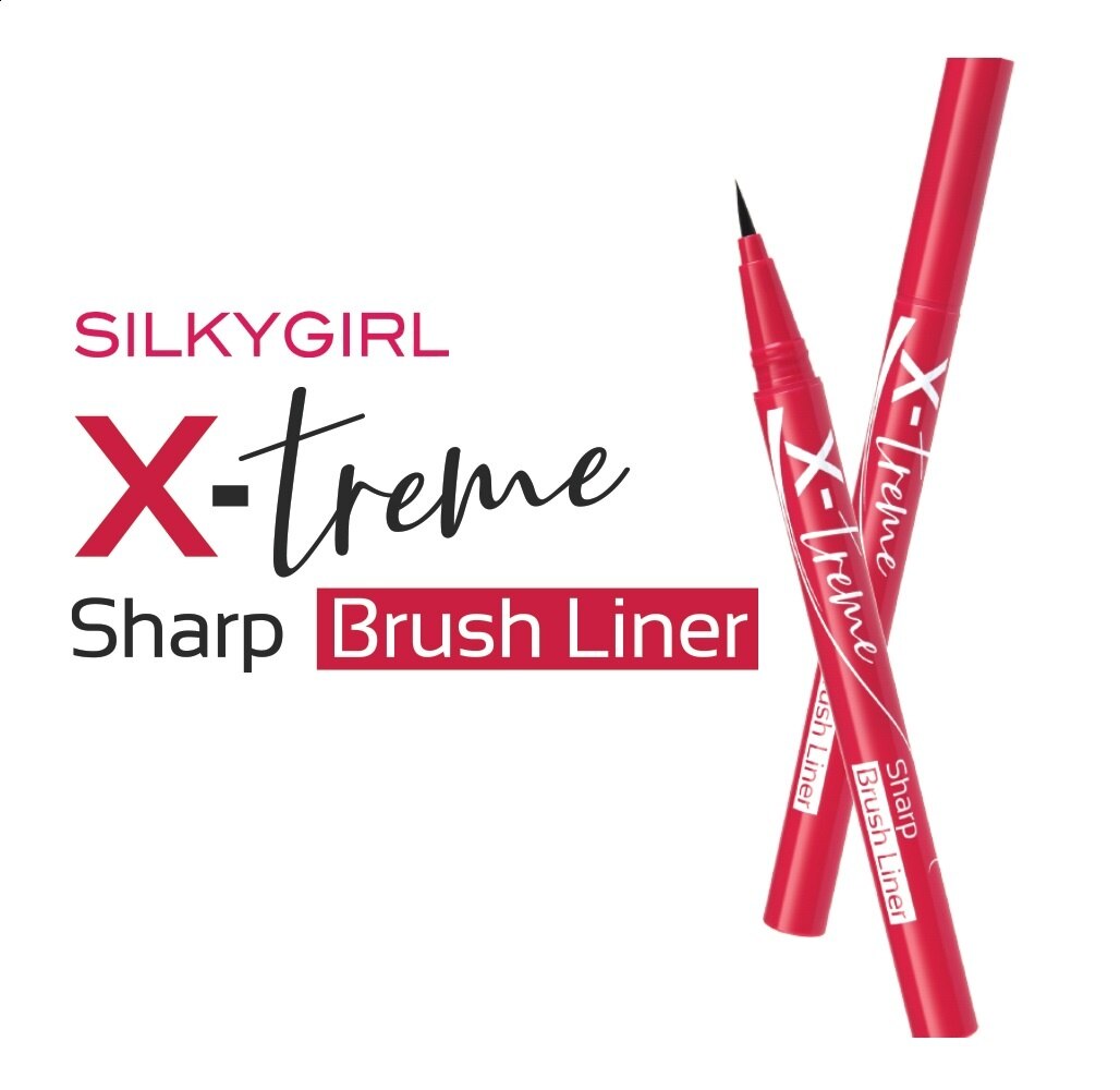 Kẻ Mắt Nước Silkygirl-X-Treme Sharp Brush Liner 0,5ml .#01 Extreme Black