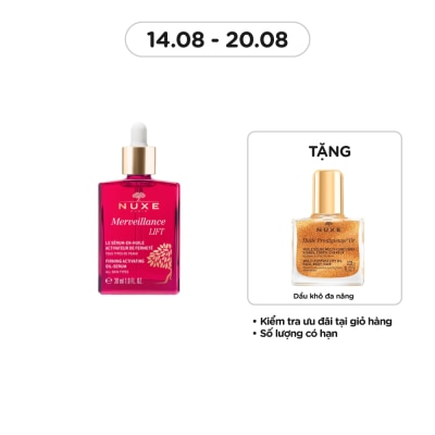 NUXE Tinh Chất Nuxe Dưỡng Ẩm Giảm Lão Hóa Da Merveillance LIFT Firming Activating Oil-serum 30ml