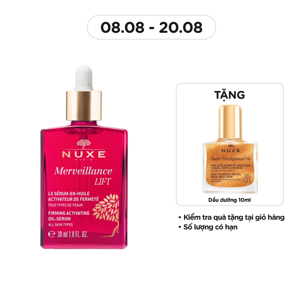 Tinh Chất Nuxe Dưỡng Ẩm Giảm Lão Hóa Da Merveillance LIFT Firming Activating Oil-serum 30ml
