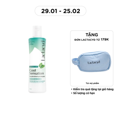 LACTACYD Dung Dịch Vệ Sinh Phụ Nữ Lactacyd Cool Sensation 250ml