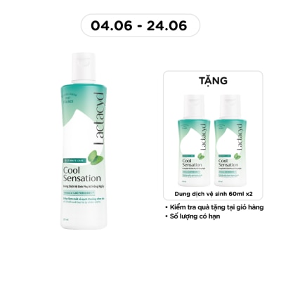 LACTACYD - Dung Dịch Vệ Sinh Phụ Nữ Lactacyd Cool Sensation 250ml