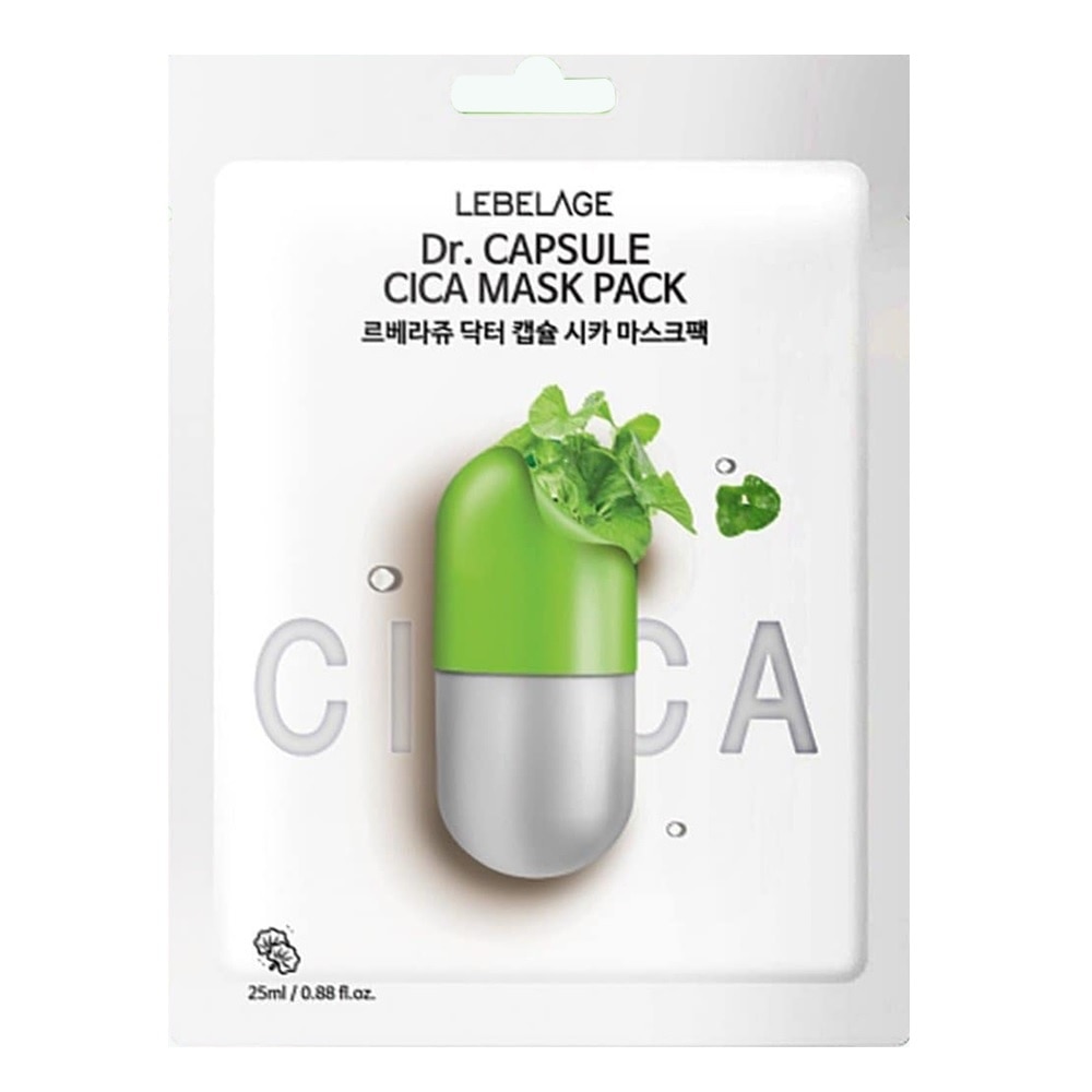 Mặt Nạ Lebelage Chiết Xuất Rau Má Dr.Capsule Cica Mask Pack 25ml