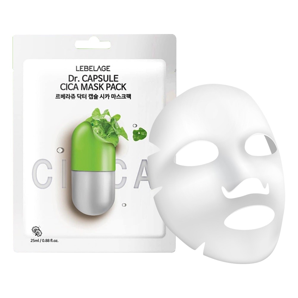 Mặt Nạ Lebelage Chiết Xuất Rau Má Dr.Capsule Cica Mask Pack 25ml