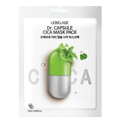 LEBELAGE Mặt Nạ Lebelage Chiết Xuất Rau Má Dr.Capsule Cica Mask Pack 25ml image