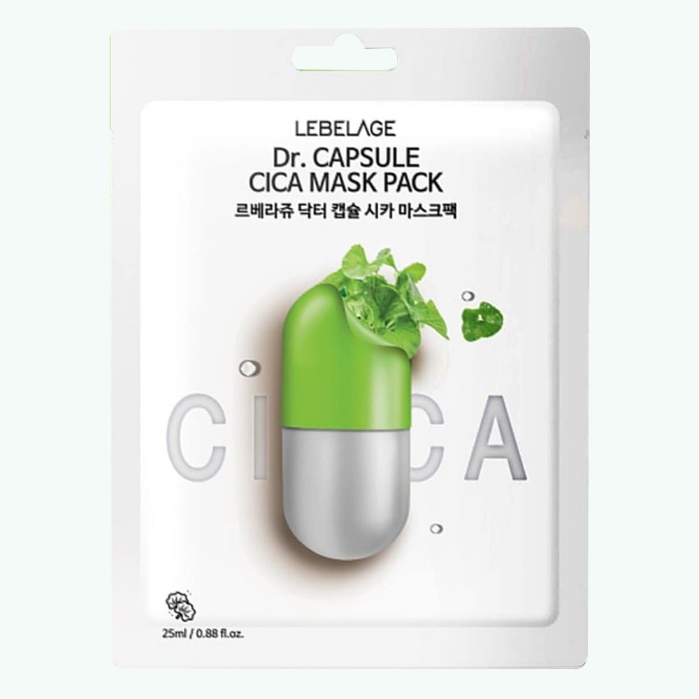 Mặt Nạ Lebelage Chiết Xuất Rau Má Dr.Capsule Cica Mask Pack 25ml