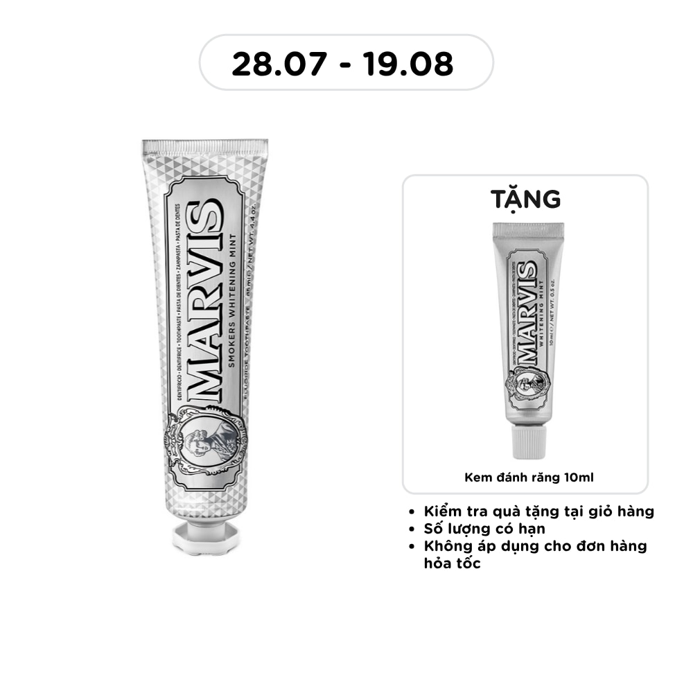 Kem Đánh Răng Marvis Smokers Whitening Mint 85ml