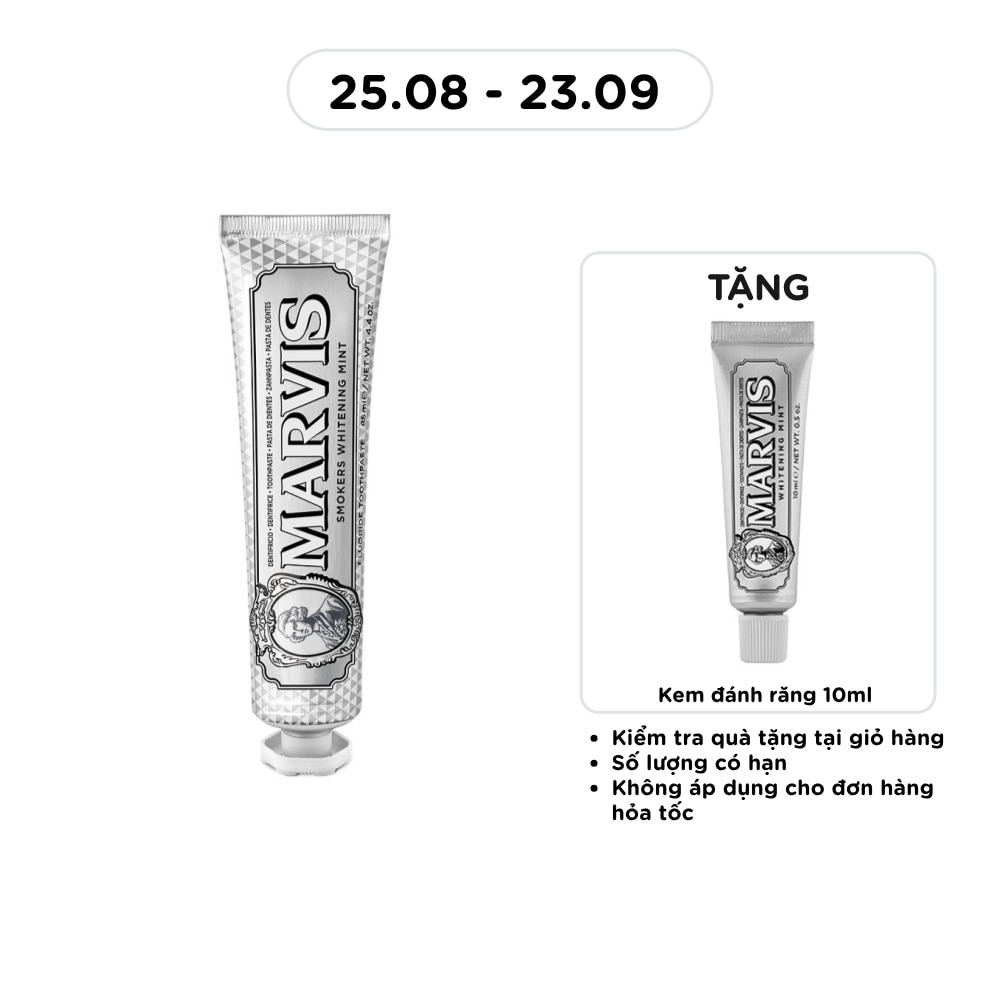 Kem Đánh Răng Marvis Smokers Whitening Mint 85ml image