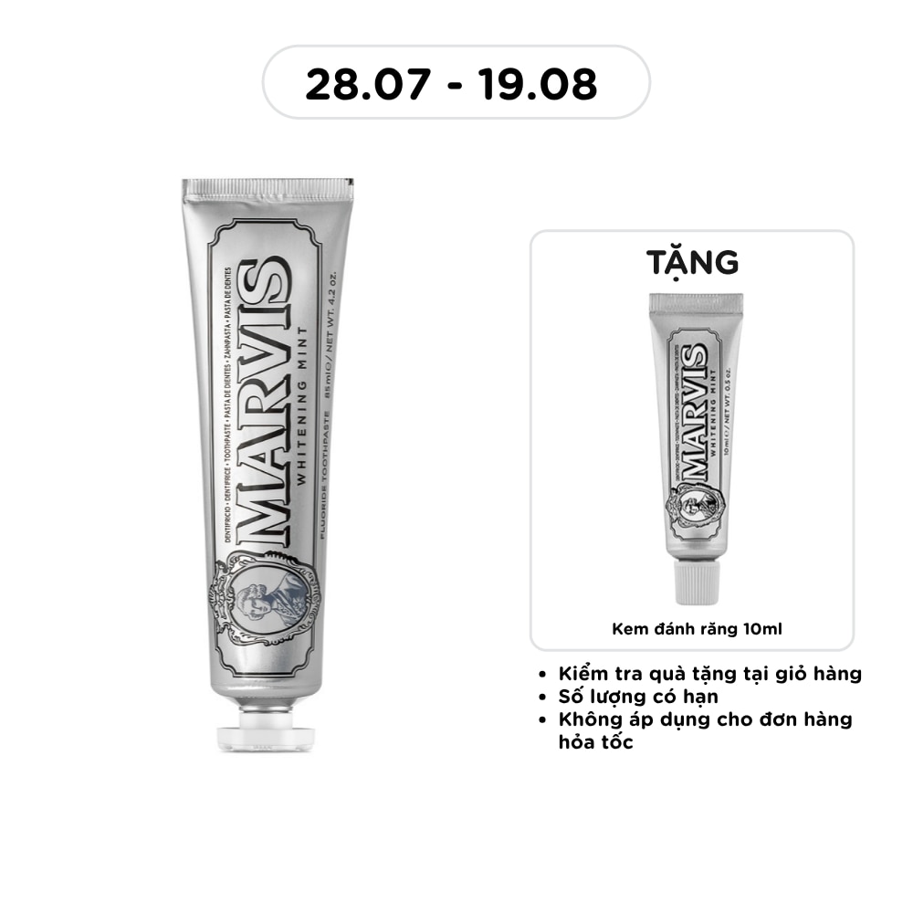 Kem Đánh Răng Marvis Whitening Mint 85ml image