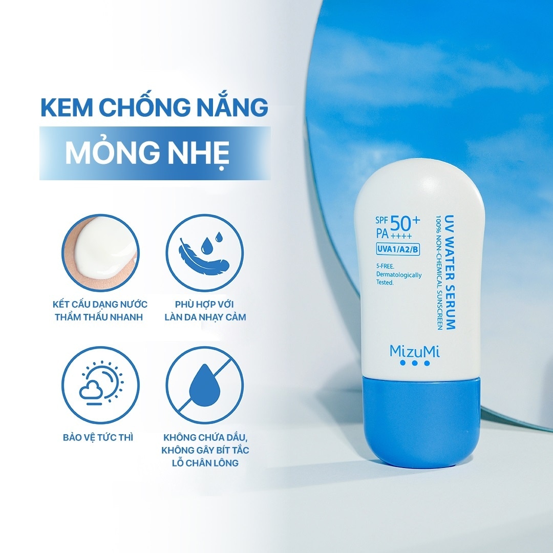 Kem Chống Nắng MizuMi UV Water Serum SPF50+ PA++++ 40g