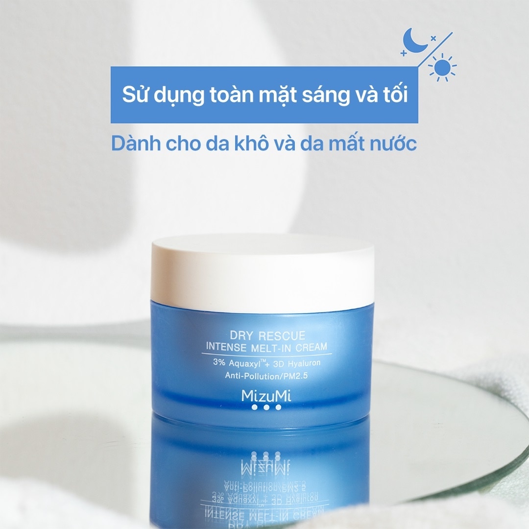 Kem Dưỡng MizuMi Cho Da Khô Dry Rescue Intense Melt-In Cream 45ml