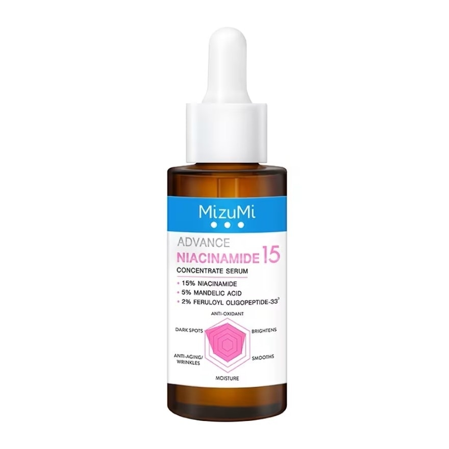 Serum MizuMi Giảm Thâm Mụn Advance Niacinamide 15 Concentrate Serum 30ml