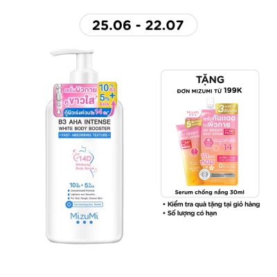 MIZUMI - Dưỡng Thể Sáng Da MizuMi B3 AHA Intense White Body Booster 250g