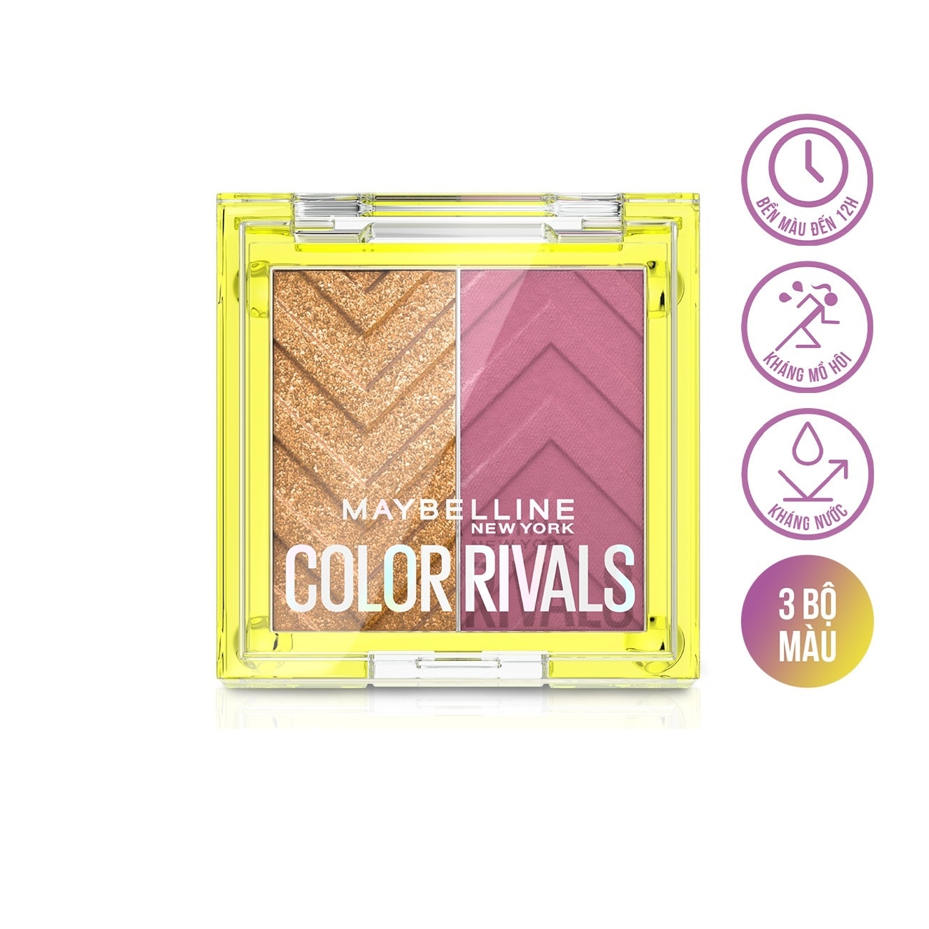 Bảng Phấn Mắt Đôi Maybelline Color Rivals Shadow Duo Palette 1.5x2g .#Assertive x Coy