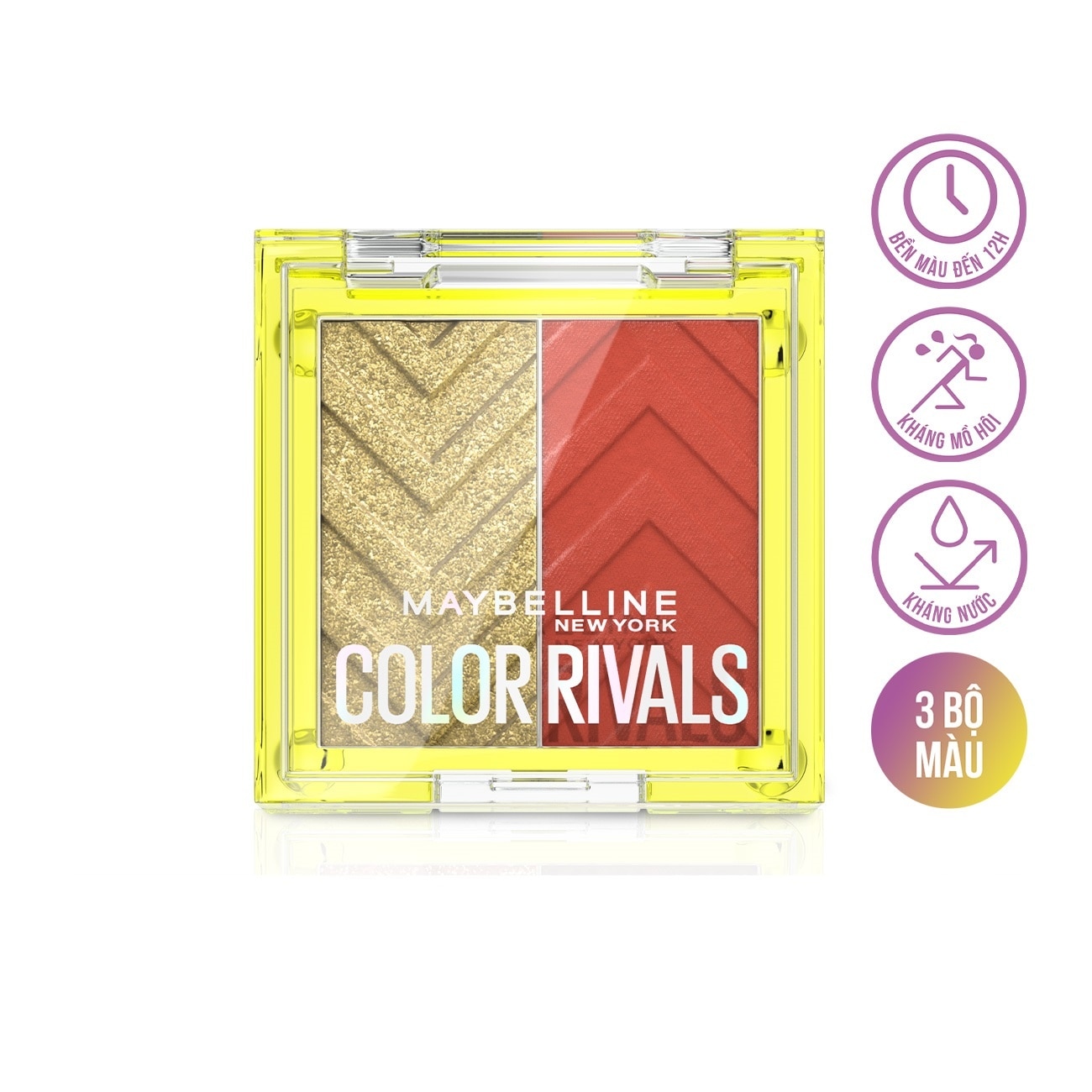 Bảng Phấn Mắt Đôi Maybelline Color Rivals Shadow Duo Palette 1.5x2g .#Chill x Daring