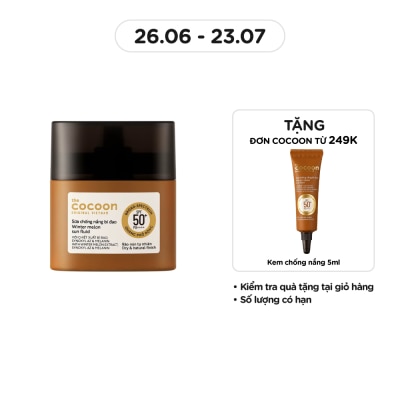 COCOON Sữa Chống Nắng Bí Đao Cocoon SPF50+ PA++++ 15ml