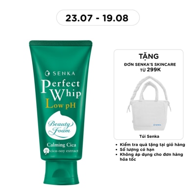 SENKA - Sữa Rửa Mặt Rau Má Lành Tính Senka Perfect Whip Low pH Calming Cica 100g image