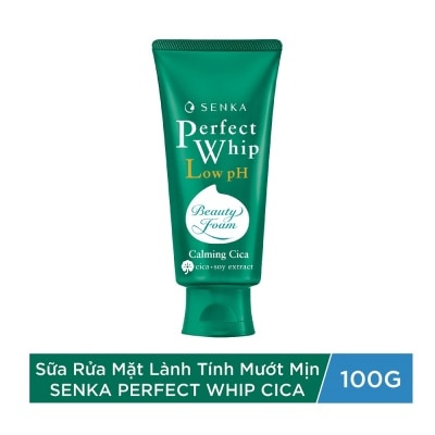 SENKA Sữa Rửa Mặt Rau Má Lành Tính Senka Perfect Whip Low pH Calming Cica 100g