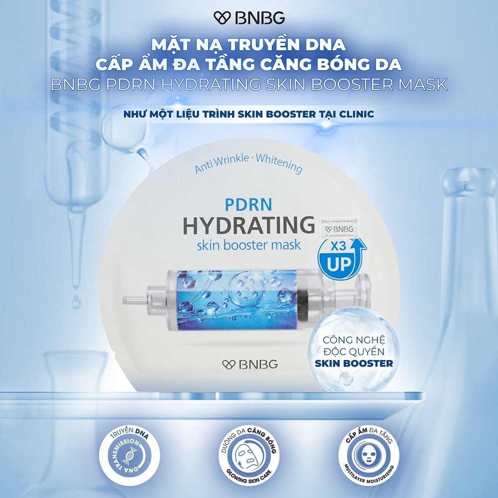 Mặt Nạ BNBG Cấp Ẩm Đa Tầng, Căng Bóng Da Skin Booster PDRN Mask 30ml