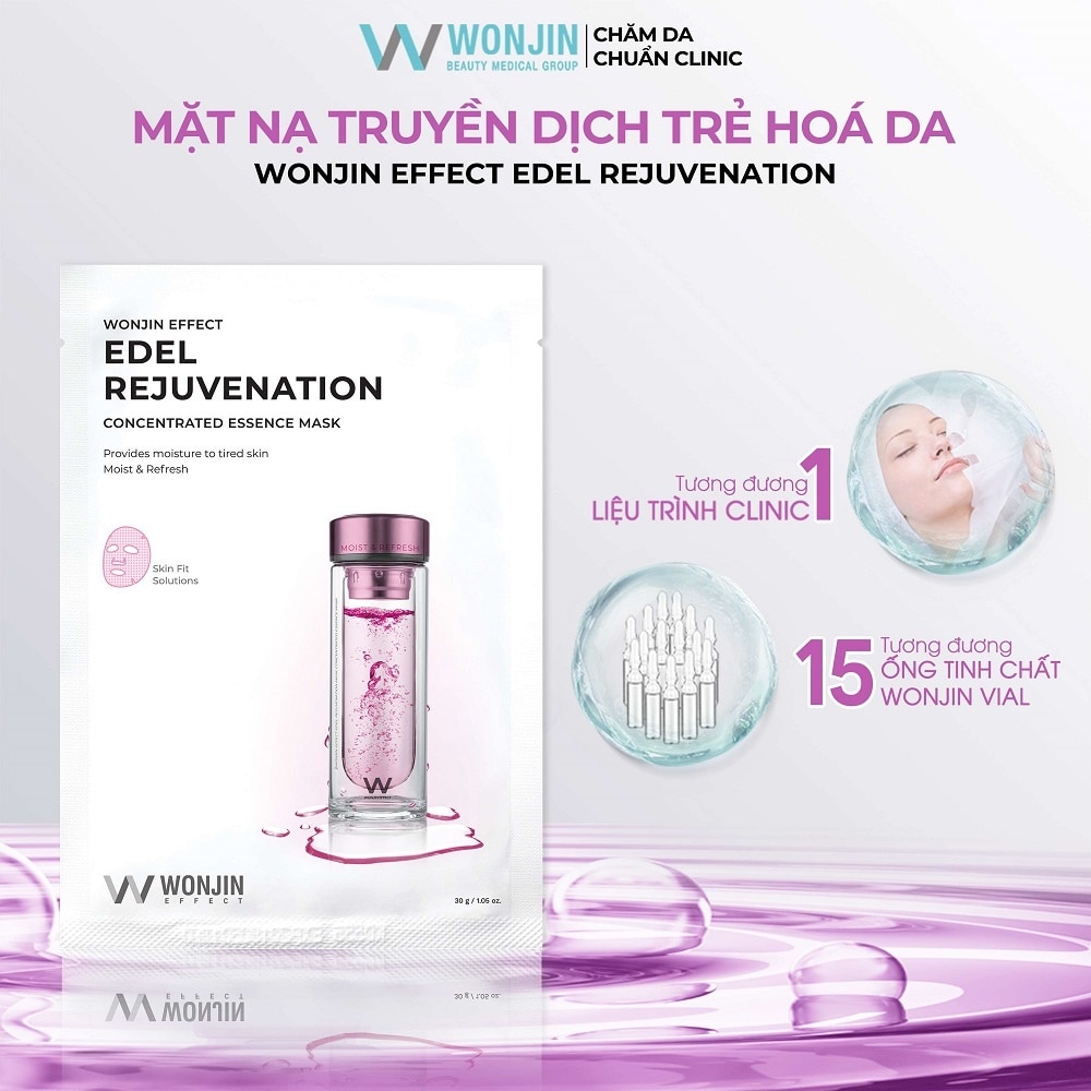 Mặt Nạ Wonjin Trẻ Hóa Da Effect Edel Rejuvenation Concentrated Essence Mask 30g