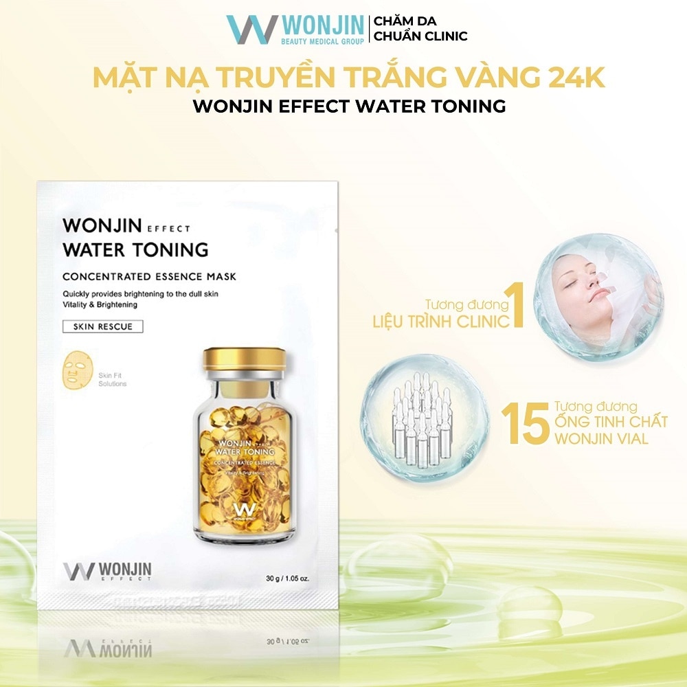 Mặt Nạ Wonjin Dưỡng Trắng Effect Water Toning Concentrated Essence Mask 30g