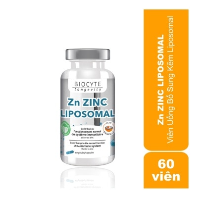 BIOCYTE Thực Phẩm Bảo Vệ Sức Khỏe Biocyte Viên Uống Zn Zinc Liposomal 60 Viên