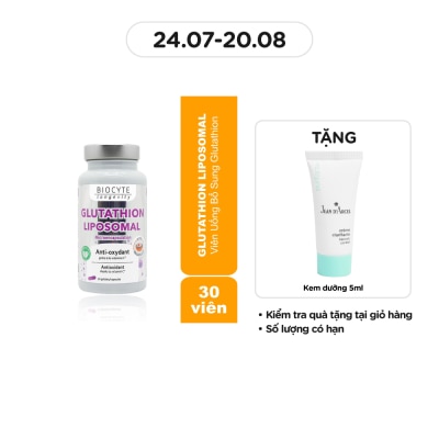 BIOCYTE Thực Phẩm Bảo Vệ Sức Khỏe Biocyte Viên Uống Glutathion Liposomal 30 Viên