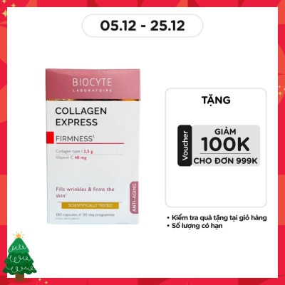 BIOCYTE Thực Phẩm Bảo Vệ Sức Khỏe Biocyte Viên Uống Colagen Express Anti-Aging Giảm Lão Hóa Da 180 Viên