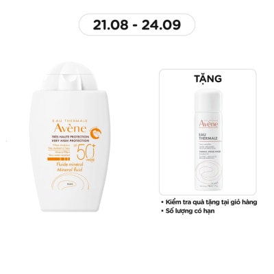 AVENE Kem Chống Nắng Vật Lý Avène Giúp Bảo Vệ Khỏi Tia UVA,UVB, Dưỡng Ẩm Da Nhạy Cảm 40ml