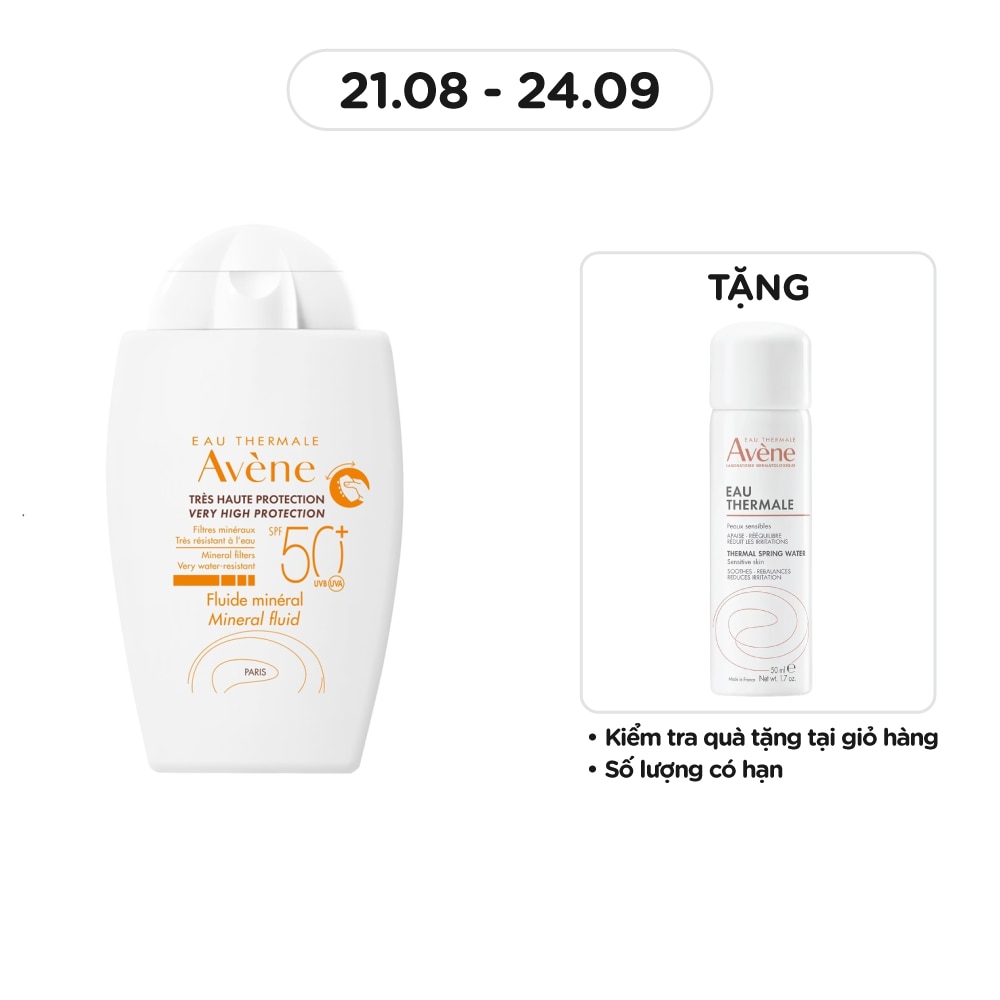 Kem Chống Nắng Vật Lý Avène Giúp Bảo Vệ Khỏi Tia UVA,UVB, Dưỡng Ẩm Da Nhạy Cảm 40ml