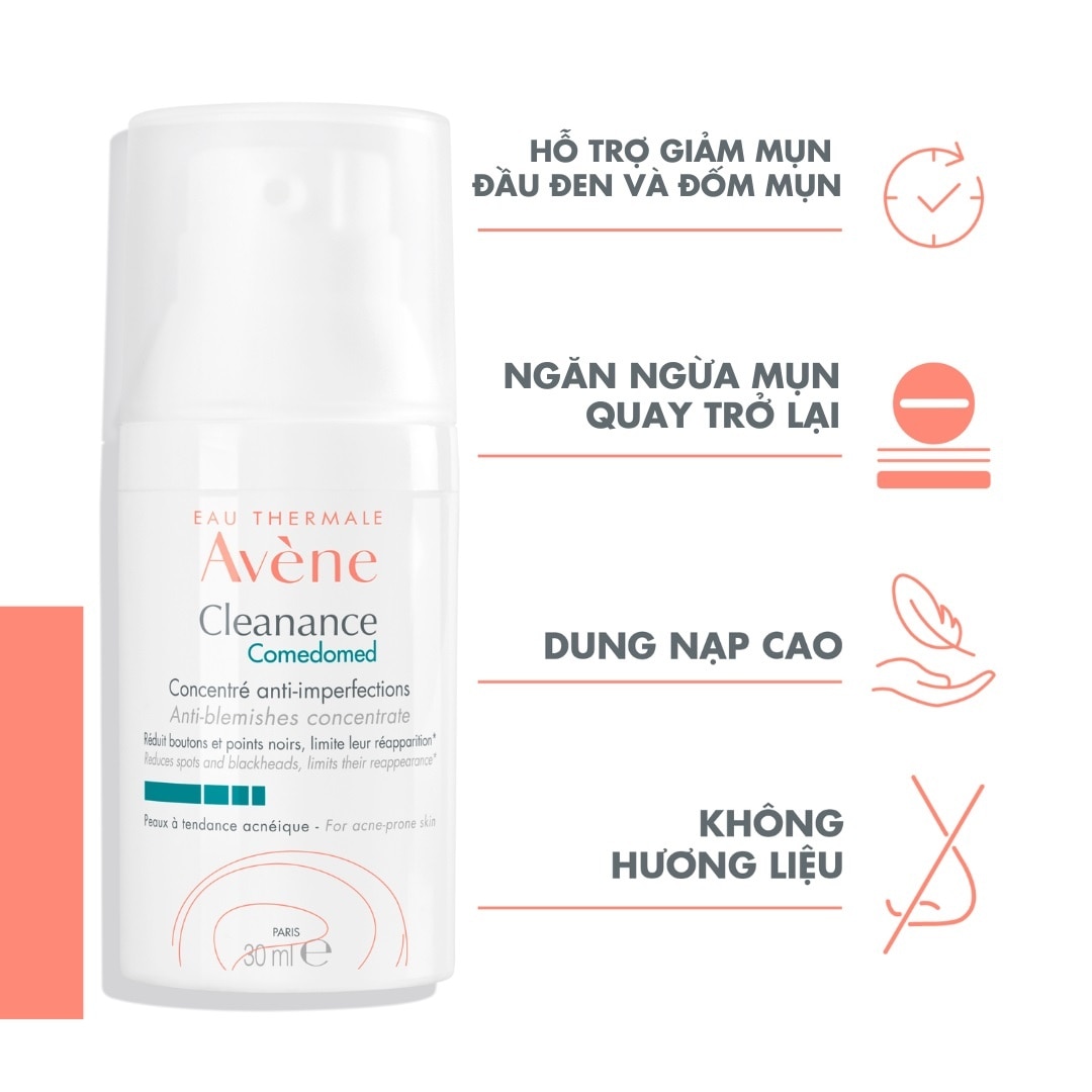 Gel Giảm Mụn Giảm Nhờn Avène Làm Mờ Các Vết Thâm Đỏ Và Giúp Ngăn Ngừa Vi Nhân Mụn 30ml