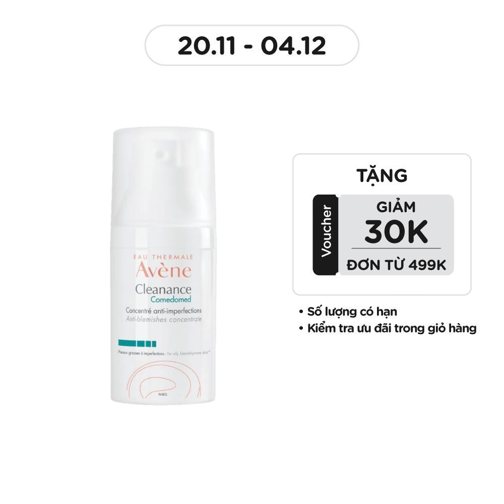 Gel Dưỡng Avene Giảm Nhờn Và Ngăn Ngừa Mụn Cleanance Comedomed Anti-Blemishes Concentrate 30ml