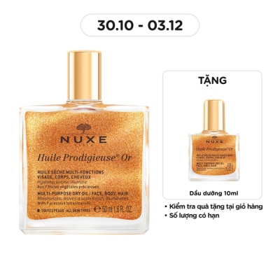 NUXE Dầu Khô Đa Năng Nuxe Huile Prodigieuse Or Multi-Purpose Dry Oil 50ml