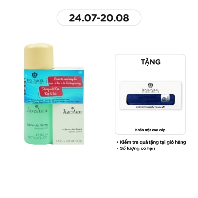 JEAN D'ARCEL Combo Jean d'Arcel (Kem Giảm Mụn Nhanh Jean d'Arcel Blemish Control 30ml + Nước Cân Bằng Jean d'Arcel Cho Da Dầu Và Da Mụn Clarifying Tonic 150ml)