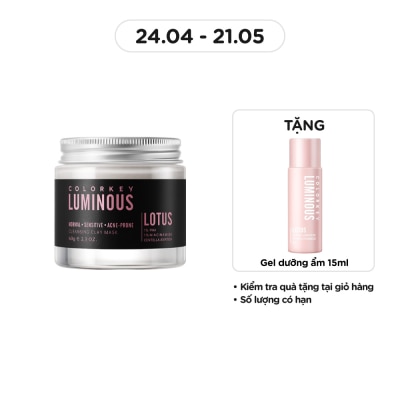 COLORKEY Mặt Nạ Bùn Khoáng Colorkey Luminous Cleansing Clay Mask 60g