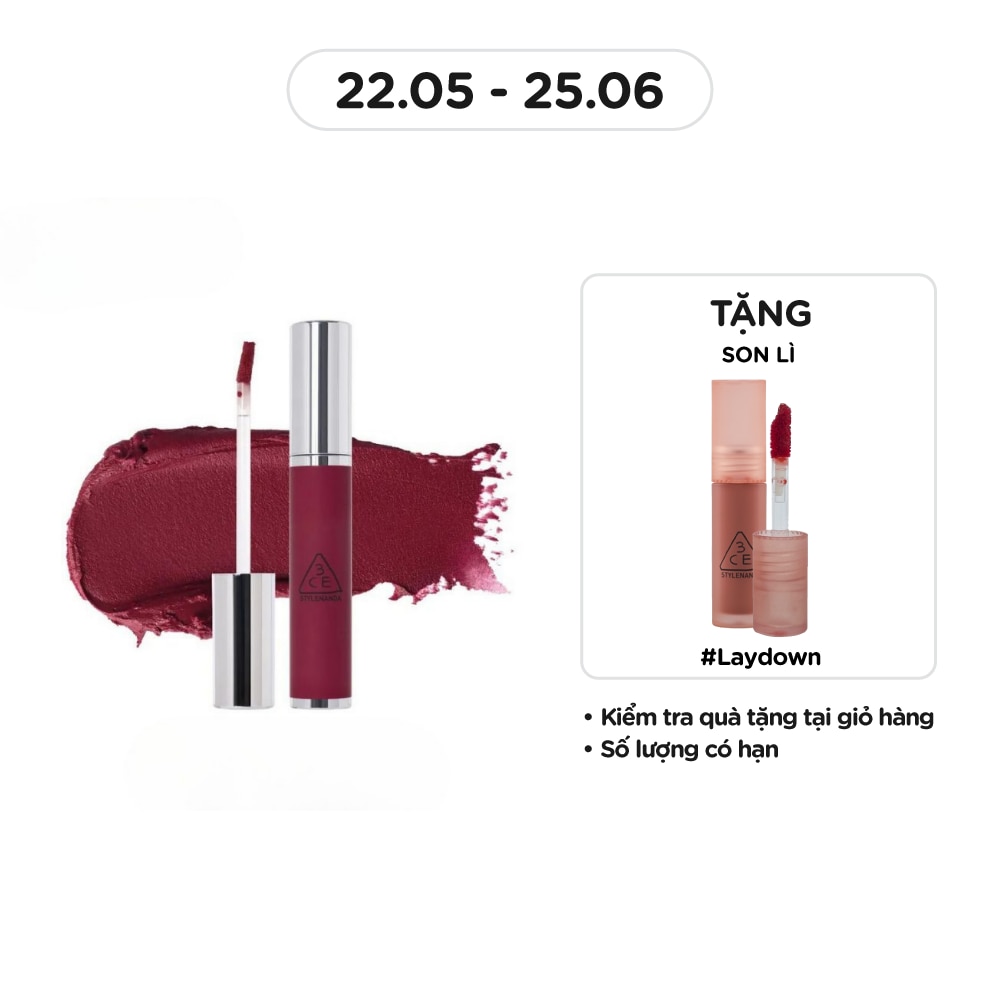 3CE Son Kem 3CE Hazy Lip Clay 4g .#Plum Pudding