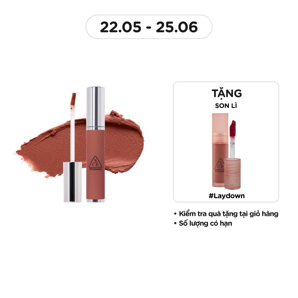 3CE Son Kem 3CE Hazy Lip Clay 4g .#Warm Brownie
