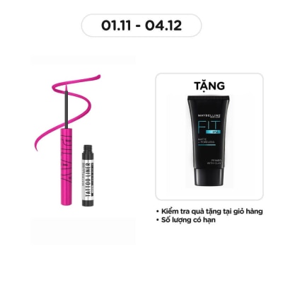 MAYBELLINE NEW YORK Kẻ Mắt Nước Lâu Trôi Maybelline Tattoo Liner Play 2.1ml .#Punch - Metallic Pink