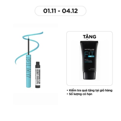 MAYBELLINE NEW YORK Kẻ Mắt Nước Lâu Trôi Maybelline Tattoo Liner Play 2.1ml .#Ride - Metallic Aqua