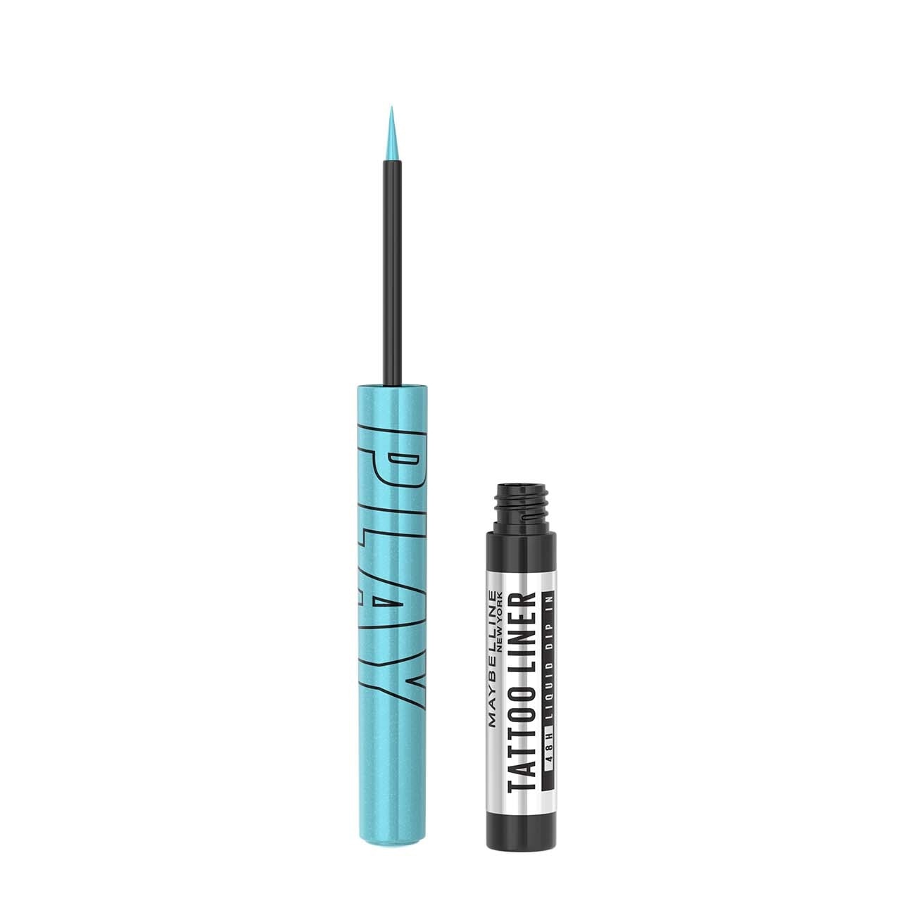 Kẻ Mắt Nước Lâu Trôi Maybelline Tattoo Liner Play 2.1ml .#Ride - Metallic Aqua