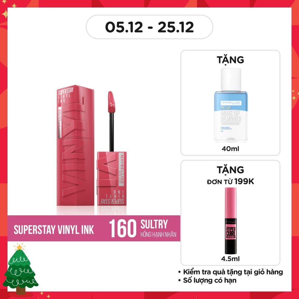 Son Bóng Maybelline Superstay Vinyl Ink 4.2ml .#160 Sultry