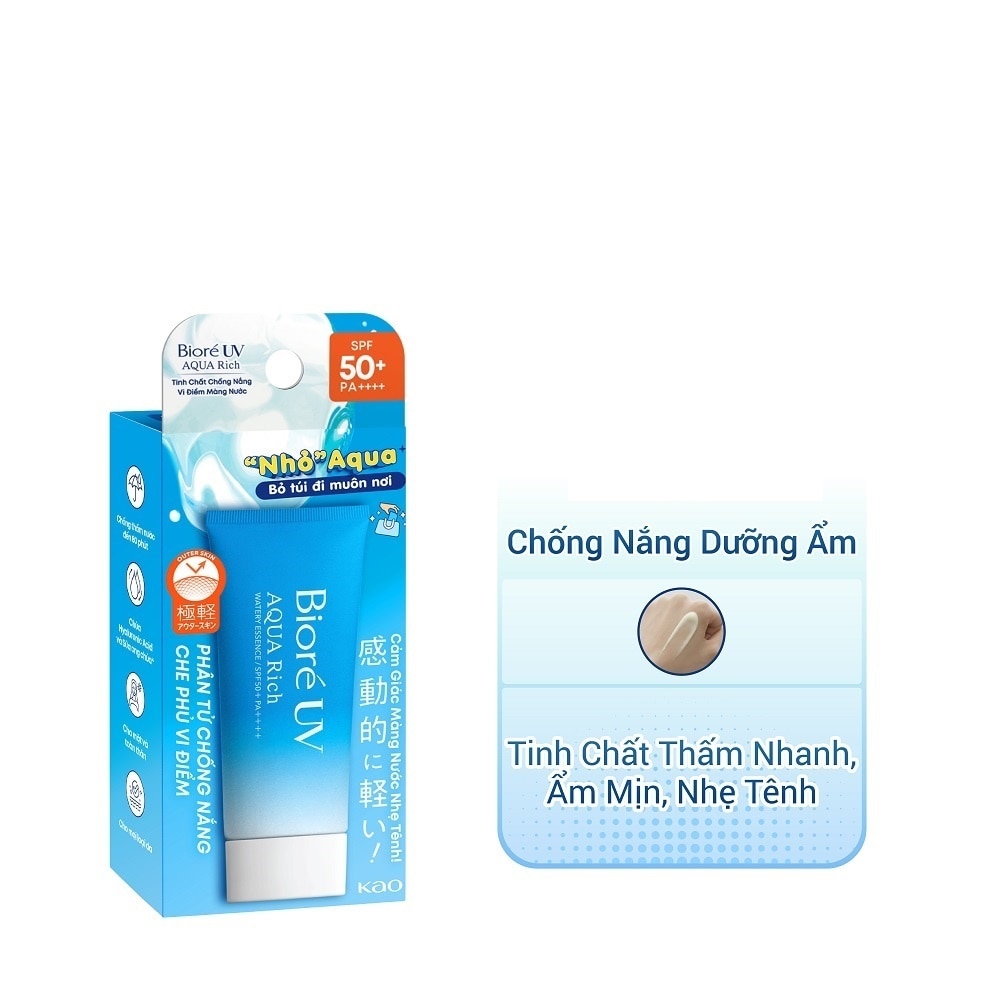 Tinh Chất Chống Nắng Biore UV Aqua Rich Watery Essence SPF50+ PA++++ 15g