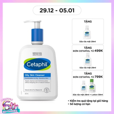 CETAPHIL Sữa Rửa Mặt Cetaphil Oily Skin Cleanser 500ml